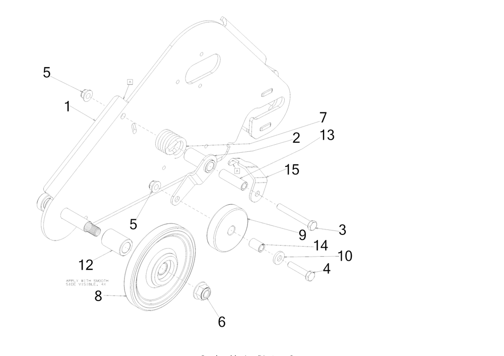 Track Assembly (Lh) Diagram and Parts List for 3X26-INCHTRAC (31AH7DVX710)(2019) Cub Cadet Snow Blower